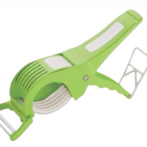 2 in 1 vegetable cutter and peeler, multicolour (1 piece)