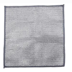 Double layer alumininum wire mash scrub cloth for cleaning cooltop, dishes, sinks etc (1 piece)