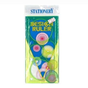 Stationary designer ruler, multidesign (1 piece)