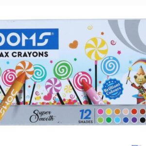 12 Shades wax crayons for kids (pack of 12 colours)