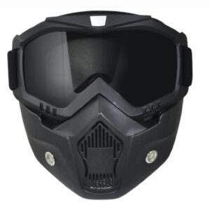 Unisex-adult goggle mask for open face and half face helmet (1 piece)