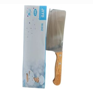 Stainless steel chopper knife with wooden handle (1 peice)