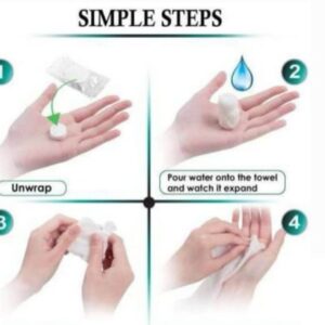 Magic tablet tissue/ mini compressed tissue (pack of 2 tablets)