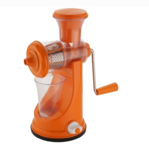 Big size manual juicer for fruits and vegetables with steel handle multicolour (1 piece)
