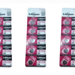 Micro lithium cell CR 1220 3V (pack of 5 cell)